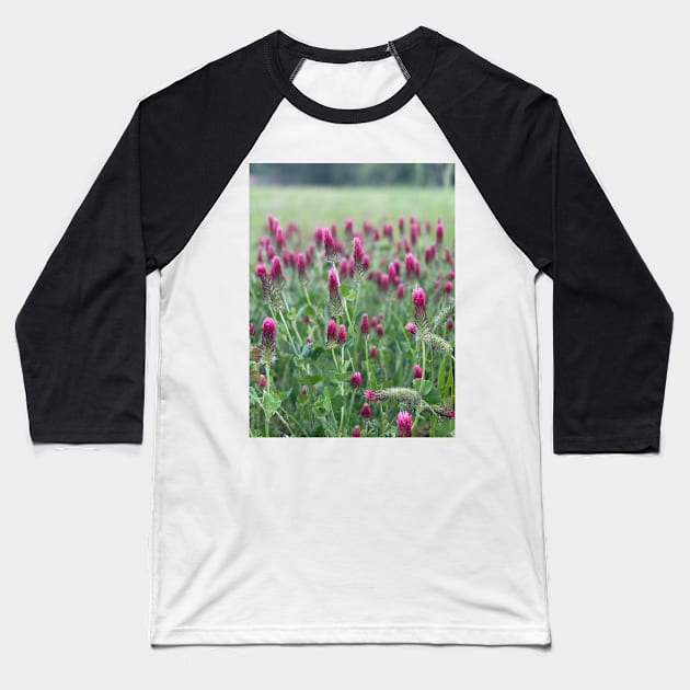 Wildflowers Baseball T-Shirt by Ckauzmann